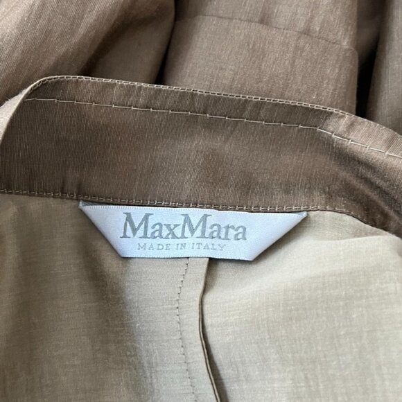 Max Mara spring brown zipper up lightweight jacket size 12 - Picture 5 of 7